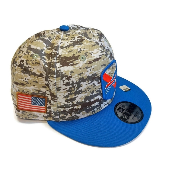 9FIFTY New Era Buffalo Bills Snapback Hat Cap Salute To Service Camo - Picture 3 of 6